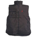 Men's Insulated Vest, Nylon, Zipper and Snap, Black, S