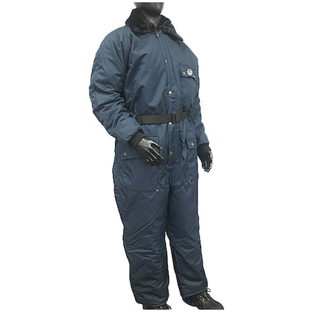 22013 Coverall, Nylon, 840 den Fabric Weight, 32 in Inseam, Navy, 3XL