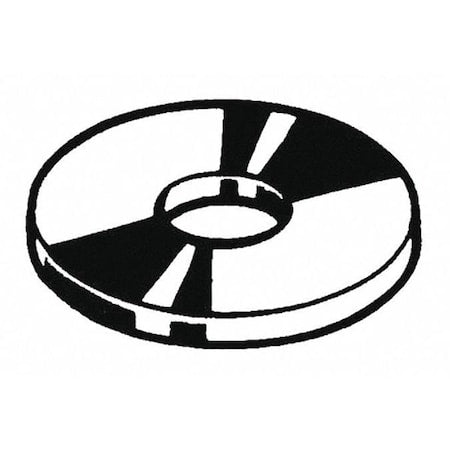 Fender Washer, For Screw Size 3/16" ,Steel Black Oxide Finish, 100 PK