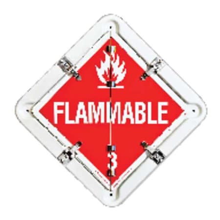 Vehicle Placard Flipchart, Aluminum, 13 1/2 in W x 13 1/2 in H