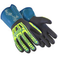 HexChem(R) 7071 Chemical Resistant Gloves, 9 in L, 15 ga, Black, Blue, Yellow, XS/6, 1 PR
