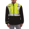 High Visibility Fleece Liner/Jacket, Polyester, Class 2 R, Green/Yellow, 2XL