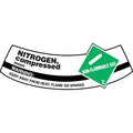 Cylinder Label, 2 in H, 5 1/4 in W, Vinyl, Arch, English, MCSLNIG