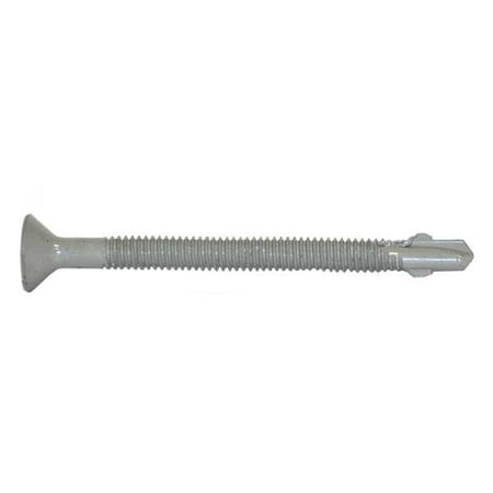 Self-Drilling Screw, No 12 x 2-3/4 in, Climaseal Steel Flat Head Phillips Drive, 250 PK