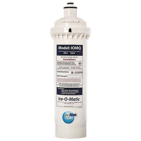 Quick Connect Filter, 1.5 gpm, 0.5 Micron, 4" O.D., 12 3/4 in H