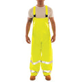 Arc Flash Hi-Visibility Bib Overall, PVC, 31 in Inseam, 44 in to 46 in Waist, 26 mil Thickness, XL