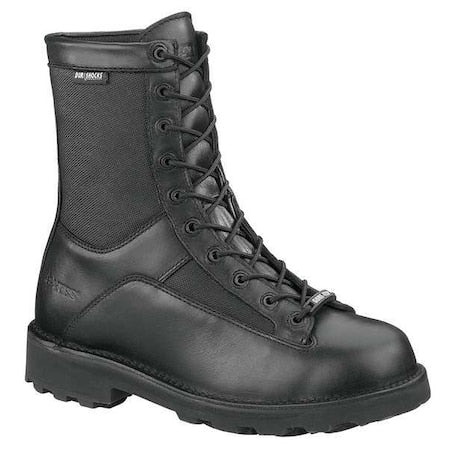 Men's Military/Tactical Boot, 9.5 M, 8 in Height, Black