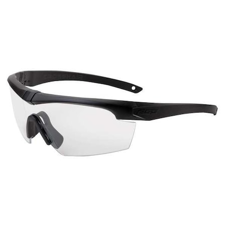 Crosshair, Safety Glasses, Anti-Fog & Anti-Scratch, Clear Lens, Black Frame, Half-Frame