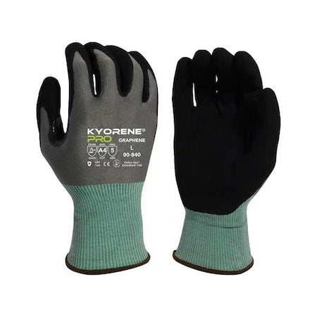 Cut-Resistant Coated Gloves, Cut Level A4 ,Microfoam Nitrile ,XL 12 PK