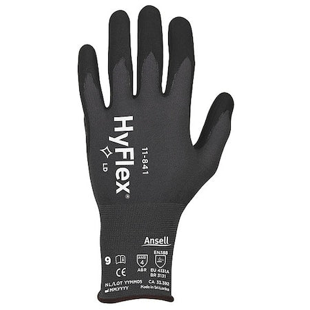 Coated Gloves, Foam Nitrile, Sandy, Palm, 4 Abrasion Level, 6 1 PR
