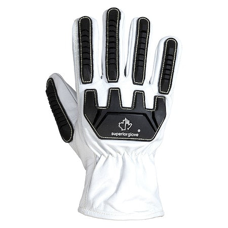 Leather Gloves, Cut Level A5 ,M (8) 1 PR