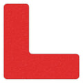 Workplace Floor Organization Marker Vinyl Film Red, 6" W x 6" L, 0.58 mil Thick