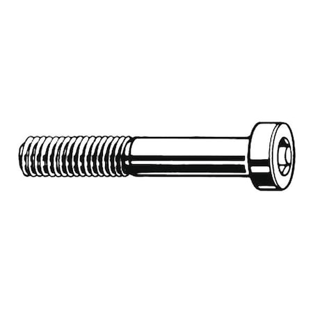 M6-1.00 Socket Head Cap Screw, Socket, Zinc Plated Steel, 40 mm Length, 100 PK