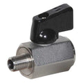 1/8" FNPT x MNPT Stainless Steel Mini Ball Valve Inline