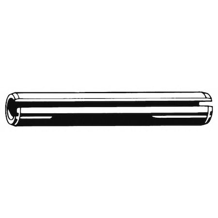 Slotted Spring Pin, 6 mm Outside Dia, 32 mm L, Stainless Steel, 25 PK