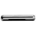 Slotted Spring Pin, 5 mm Outside Dia, 28 mm L, Stainless Steel, 25 PK