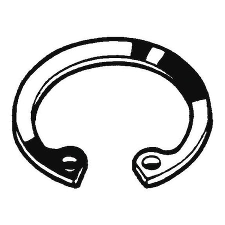 Internal Retaining Ring, Steel, Plain Finish, 155 mm Bore Dia.