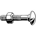 Carriage Bolt, Square Neck, M12x1.75, 50 mm L, Steel, Class 4.6, Zinc Plated, 50 PK