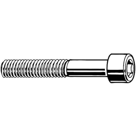 #10-32 Socket Head Cap Screw, Socket, Zinc Plated Steel, 1-1/4 in Length, 100 PK