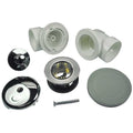 Bath Waste & Overflow, PVC with Push eN Lift Stopper