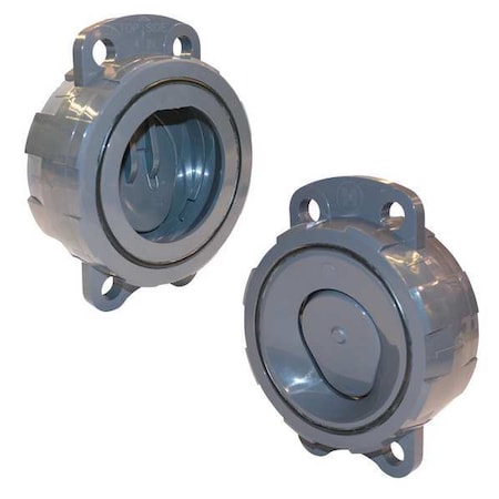Check Valve, Wafer, 6", PVC/EPDM, with SS Spring