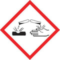 GHS Symbol Label,Corrosive,1x1,250 Roll