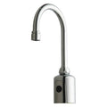 Sensor Single Hole Mount, 1 Hole Gooseneck Bathroom Faucet, Polished chrome