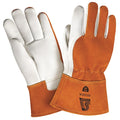 Cut Resistant Welding Gloves, Gauntlet Cuff, Straight Thumb, Premium Cowhide, S, 1 PR