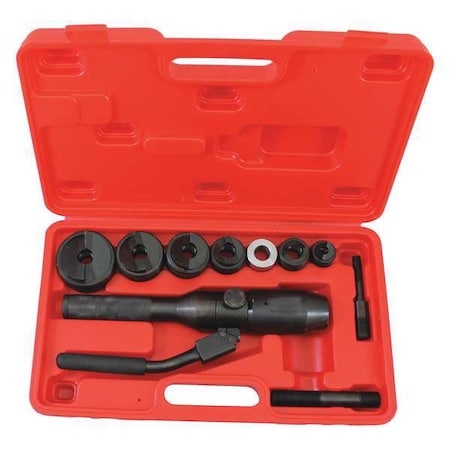 10 Piece Hydraulic Knockout Punch, 10 ga.