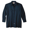 Men's Long Sleeve Work Shirt, Cotton/Polyester, Button, Navy, 2XL