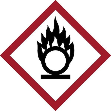 GHS Label, 1 in H, 1 in W, Vinyl, PK16