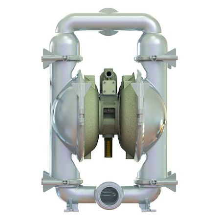 Double Diaphragm Pump, 316 Stainless Steel, Air Operated, PTFE