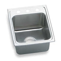 Drop-In Sink, Drop-In Mount, 3 Hole, 13-1/2" x 16", Lustrous Highlighted Satin