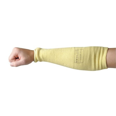 Cut-Resistant Sleeve, Cut Level A3, Kevlar, Latex-Free, 18 in L, Yellow, Large