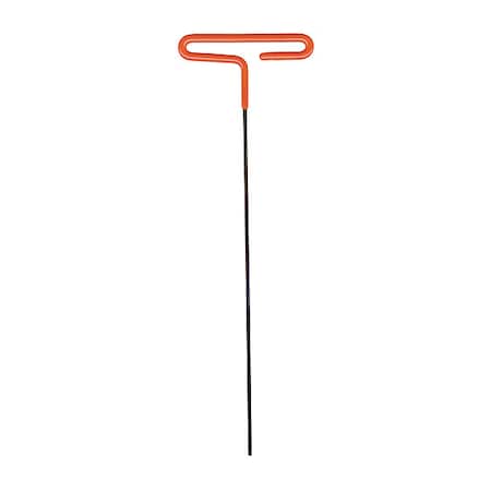 SAE Plain Hex Key Hex Key, 3/32" Tip Size, 9 in Long, 3 in Short