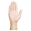 Disposable Gloves, 4.00 to 4.99 mil Palm, Vinyl, Powder-Free, L (9), 100 PK, Clear