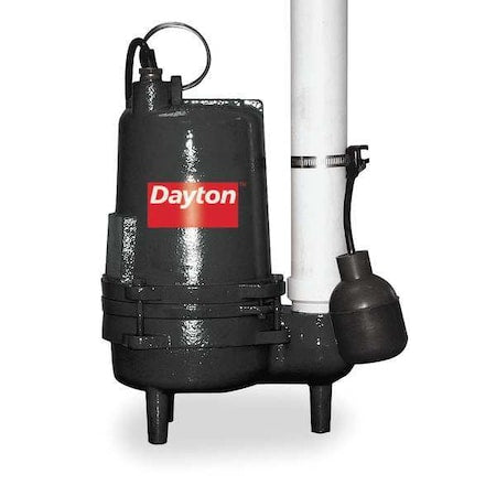 1/2 HP 2" Auto Submersible Sewage Pump 230V Tether
