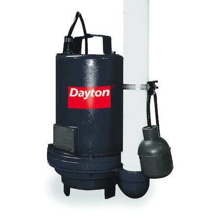 EffluentPump,20ft,11.9A,0.5hp,120VAC