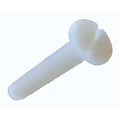 1/4"-20 x 1/2 in Slotted Pan Machine Screw, Plain Nylon 6/6, 50 PK
