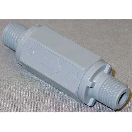 1/4" MNPT Gray PVC Ball Cone Spring Check Valve