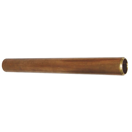 1-1/2" MNPT x 18" TBE Red Brass Pipe Sch 40