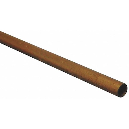 Straight Tubing, 1/4 in Outside Dia, 3 ft Length, K