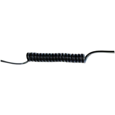 Poly Tubing,Spiral,OD 1/4 In,28 In