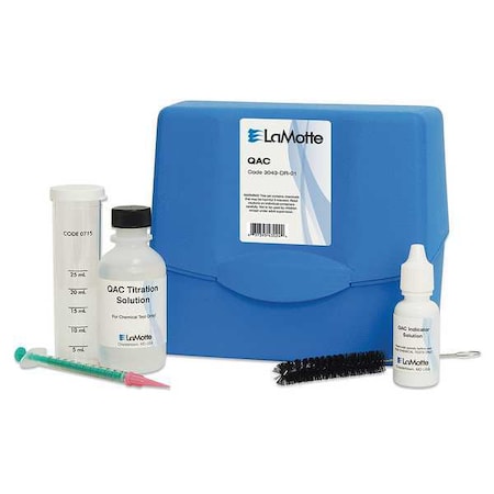 Water Testing Kit,QAC,Range 0 to 500 PPM