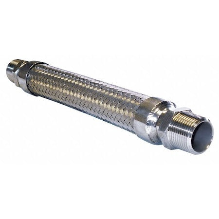 2" Dia x 18" L 321 SS Flexible Metal Hose