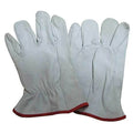 Electrical-Insulating Glove Protectors, Goatskin, 10" Length, White, Size 8