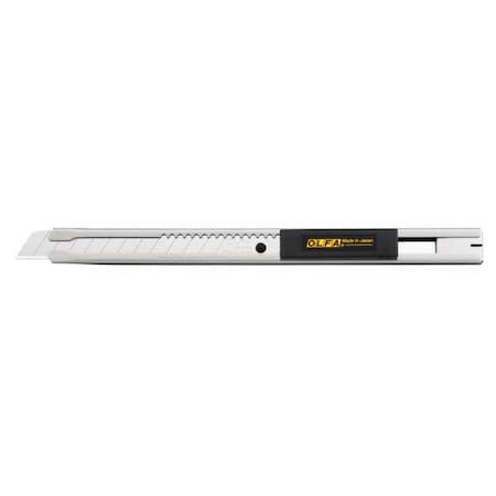 Retractable Snap-Off Utility Knife, Stainless Steel