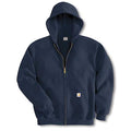 Hooded Sweatshirt, Navy, Cotton/PET, 3XL