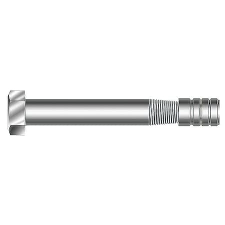 Taper Bolt Removable Anchor Bolt, 3/8 in Dia, 4" L, Zinc Alloy Zinc Plated, 50 PK