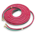 Twin Line Welding Hose,3/16" ID x 25 ft.